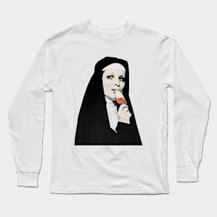 Nun With Ice Cream Long Sleeve T-Shirt